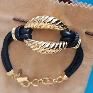 BRONZE MILOR ITALY GOLD PLATED BRACELET.